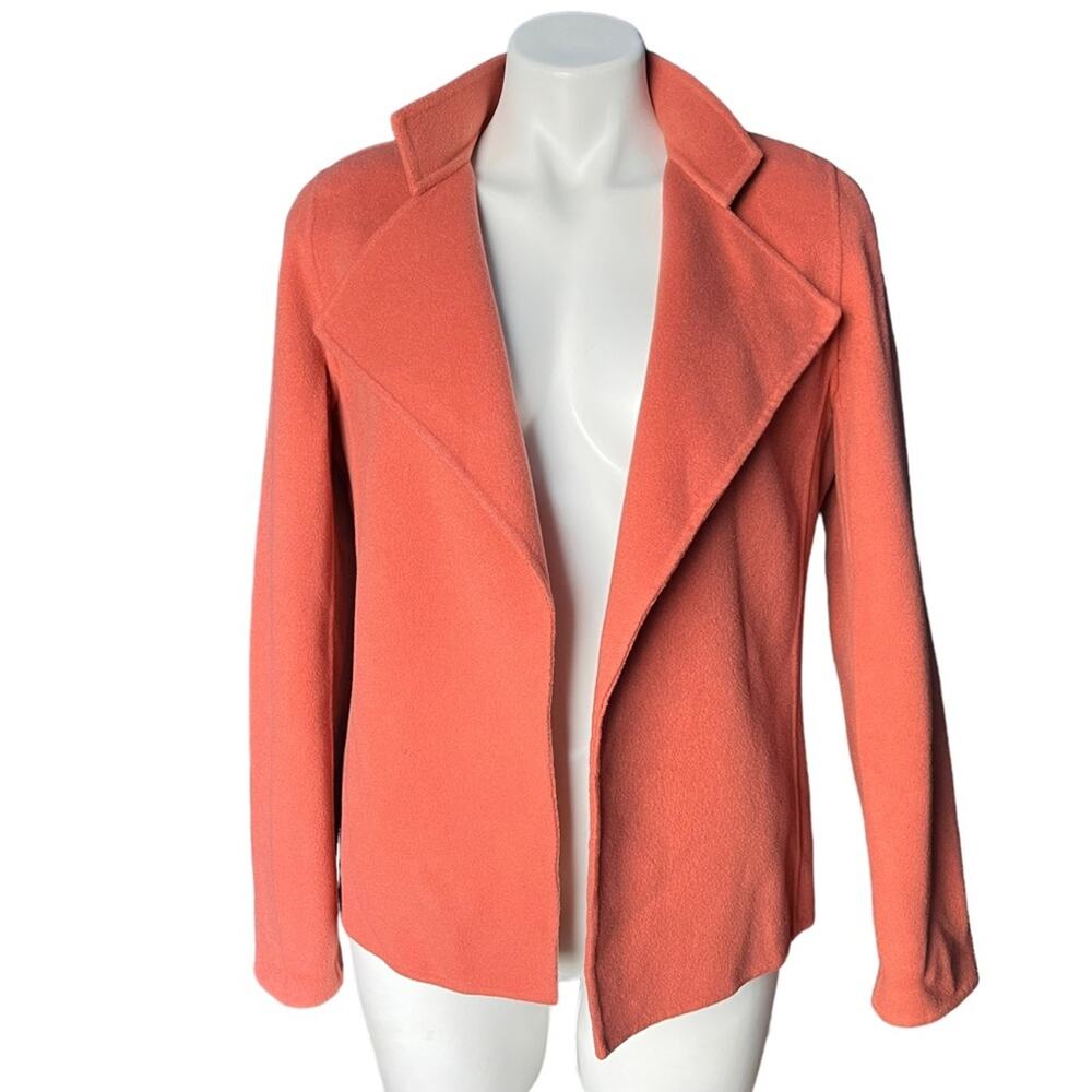 Linda Allard  X Ellen Tracy dusty rose open front wool jacket size 6 - Picture 9 of 9